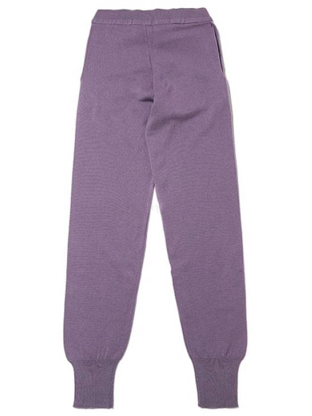 ORB Logo Drawstring Knit Leggings Lavender - VIVIENNE WESTWOOD - BALAAN 3