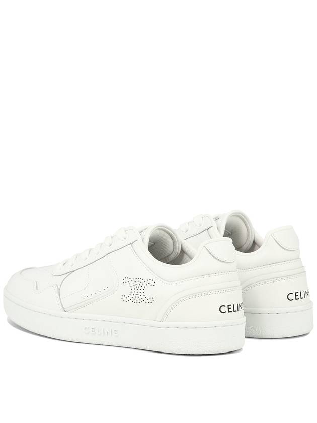 logo on leather low top sneakers white - CELINE - BALAAN 7