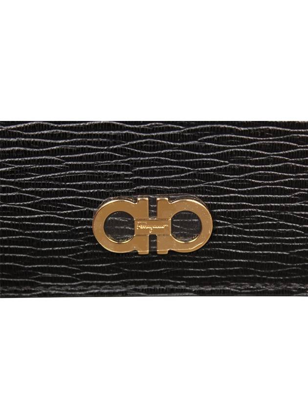 Gancini Card Wallet Black - SALVATORE FERRAGAMO - BALAAN 7