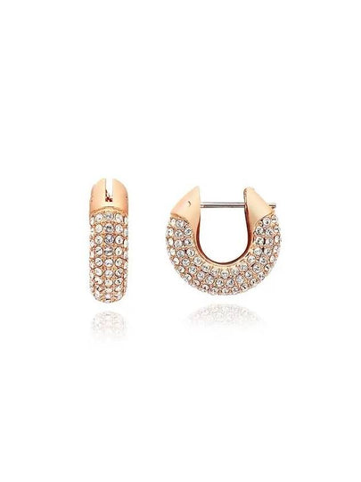 Dextera Hoop Earrings Rose Gold - SWAROVSKI - BALAAN 2