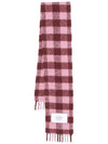 Maison Kitsune check brushed scarf NM06203WB0011 - MAISON KITSUNE - BALAAN 1