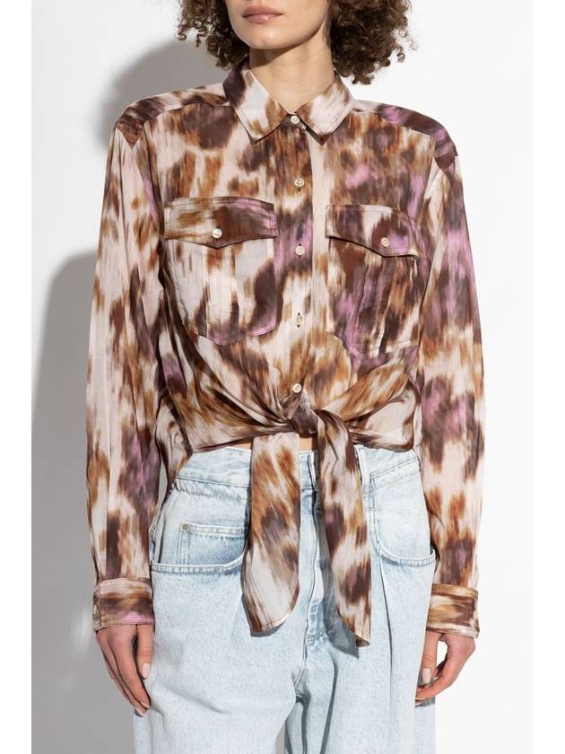 Marant Etoile Shirt Nath, Women's, Brown - ISABEL MARANT ETOILE - BALAAN 3