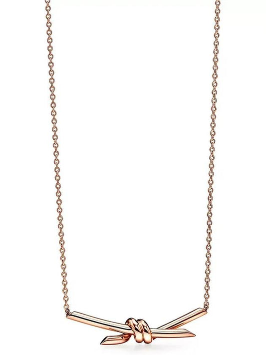 Tapani knot pendant necklace rose gold 70152479 - TIFFANY & CO. - BALAAN 1