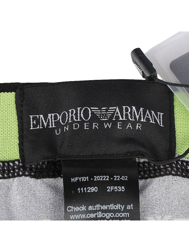 Check Briefs Black Green - EMPORIO ARMANI - BALAAN 10