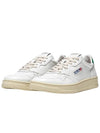 Medalist Green Tab Leather Low Top Sneakers White - AUTRY - BALAAN 3