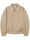 Oversized placket satin blouson BEIGE - WEST GRAND BOULEVARD - BALAAN 2