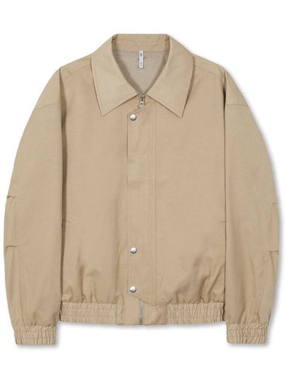 Oversized placket satin blouson BEIGE - WEST GRAND BOULEVARD - BALAAN 2