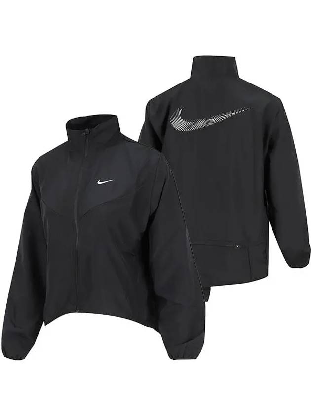 Genuine W Dry Fit Swoosh HBR Jacket FB4695 010 - NIKE - BALAAN 3