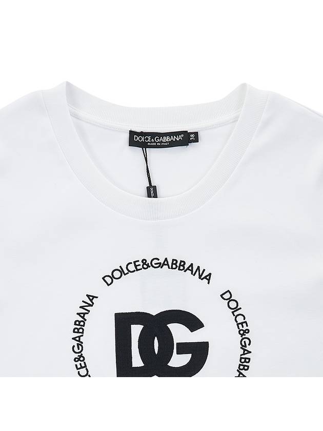 DG Logo Print Cotton Short Sleeve T-Shirt White - DOLCE&GABBANA - BALAAN 4