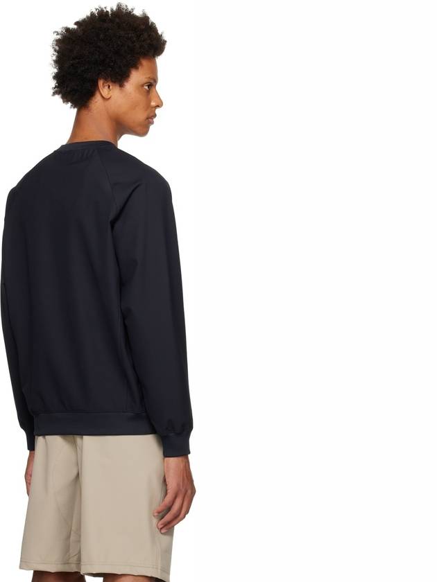 Crewneck Stretch Nylon Badge Sweatshirt Navy - STONE ISLAND - BALAAN 4