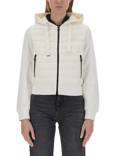 Bolsena Goose Down Mix Padded Cardigan Ivory - DUVETICA - BALAAN 2