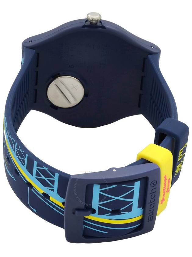 Swatch Lovemacau Quartz Blue Dial Unisex Watch SUOZ267 - SWATCH - BALAAN 3