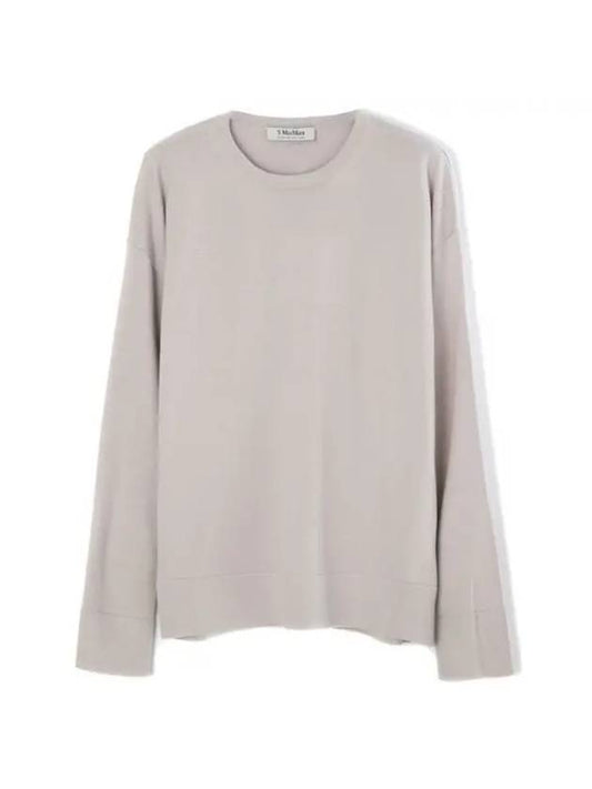 West Wool Knit Top Ecru - MAX MARA - BALAAN 1