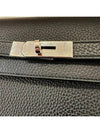 Kelly 25 Depeche Black Silver Togo A USED - HERMES - BALAAN 5