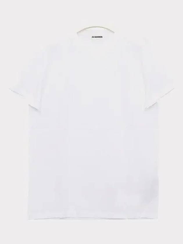 V-neck Short Sleeve T-Shirt White - JIL SANDER - BALAAN 2