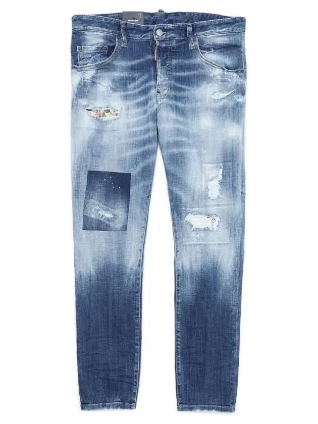 Stretch Cotton Jeans Blue - DSQUARED2 - BALAAN 2