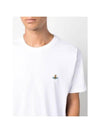 ORB Logo Cotton Short Sleeve T-Shirt White - VIVIENNE WESTWOOD - BALAAN 6