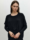 Wishfull Layered Jersey Long Sleeve T-Shirt Black - KILHOUETTE - BALAAN 1