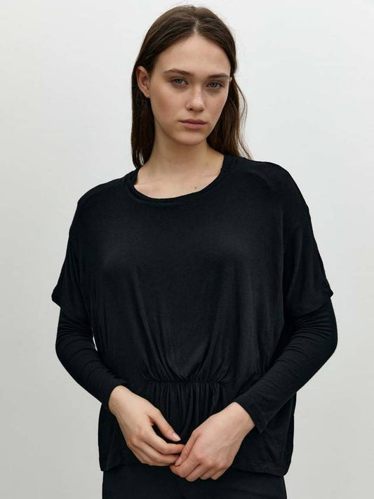 Wishfull Layered Jersey Long Sleeve T-Shirt Black - KILHOUETTE - BALAAN 2