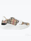 Vintage Check Suede Leather Sneakers Archive Beige - BURBERRY - BALAAN 2