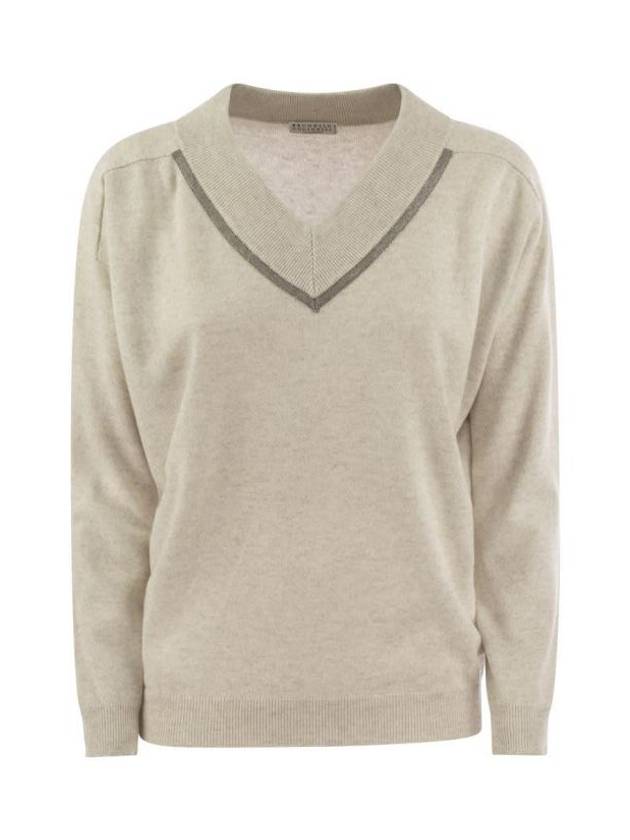 Sweater M12167902 C9610 PEARL - BRUNELLO CUCINELLI - BALAAN 1