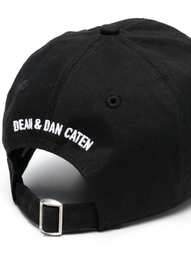 Logo Base Ball Cap Black - DSQUARED2 - BALAAN 4