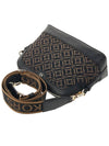 Jet Set Charm Large Dome Cross Bag Black Dark Camel - MICHAEL KORS - BALAAN 5