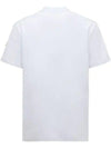 Printed logo cotton short sleeve white t shirt 8C00027 8390T 001 - MONCLER - BALAAN 3