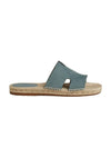 Antigua Espadrille Sandals Gris Antarctique - HERMES - BALAAN 1