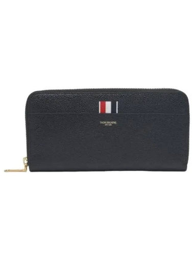 Gross grain tab long wallet black - THOM BROWNE - BALAAN 1