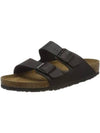 Arizona Oiled Leather Slippers Black - BIRKENSTOCK - BALAAN 5