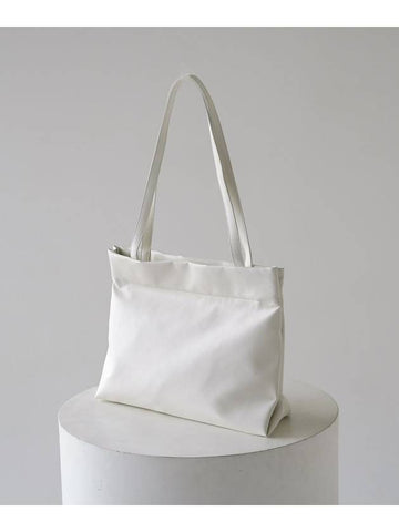 SQUARE BAG CREAM - ECRIT - BALAAN 1