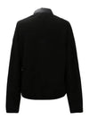 Padded Cotton Zip Up Cardigan Black - MONCLER - BALAAN 4