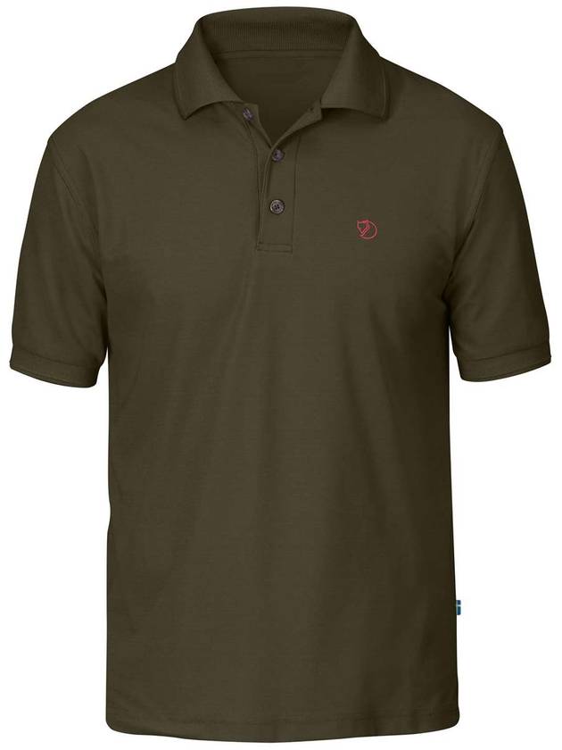 CROWLEY PIQUE SHIRT M DARK OLIVE - FJALL RAVEN - BALAAN 1