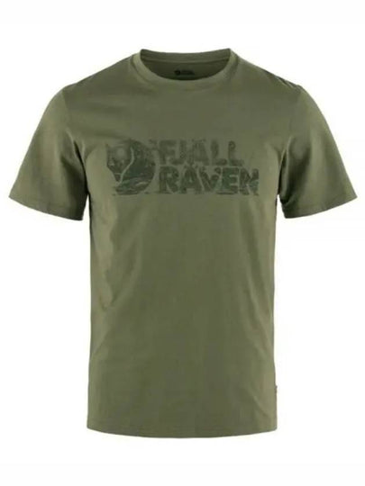 Men's Lush Logo Short Sleeves T-Shirt Laurel Green - FJALL RAVEN - BALAAN 2