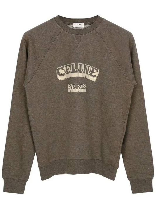 Women's Paris 70's Cotton Cashmere Sweatshirt Light Brown - CELINE - BALAAN 2