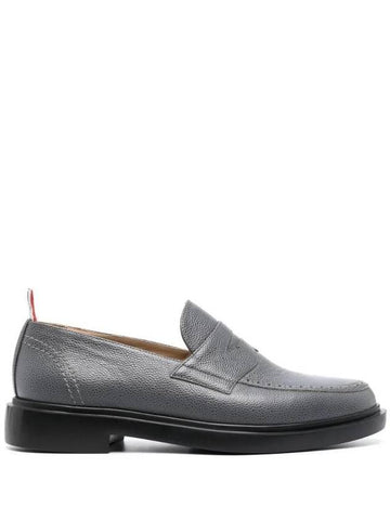 Classic Leather Penny Loafers Grey - THOM BROWNE - BALAAN 1