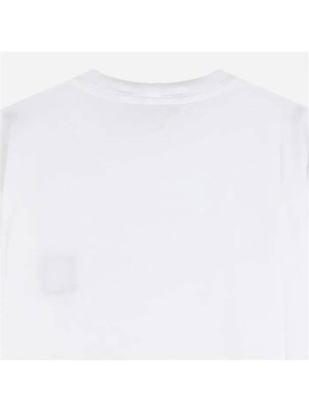 Logo Patch Short Sleeves T-Shirt White - STONE ISLAND - BALAAN 5