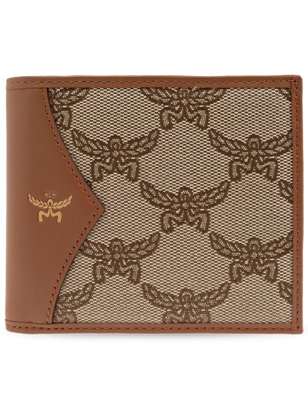 Foldable Wallet With Logo Men s Brown - MCM - BALAAN 1