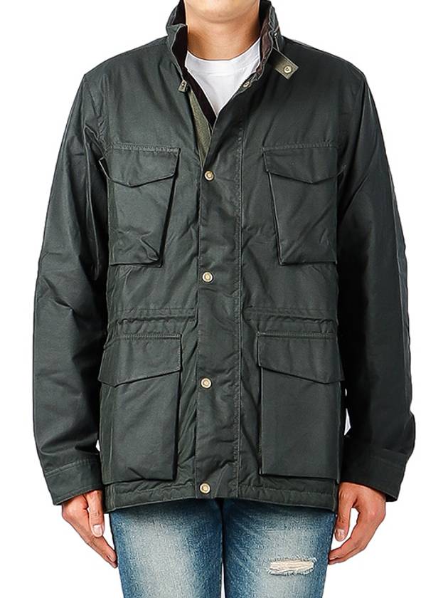 Men's Roble Wax Jacket Sage Green - BARBOUR - BALAAN 2