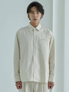 line pocket denim shirt ivory - BYL - BALAAN 1