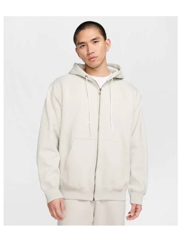 NRG Solo Swoosh ZipUp Hoodie Light Bone - NIKE - BALAAN 2