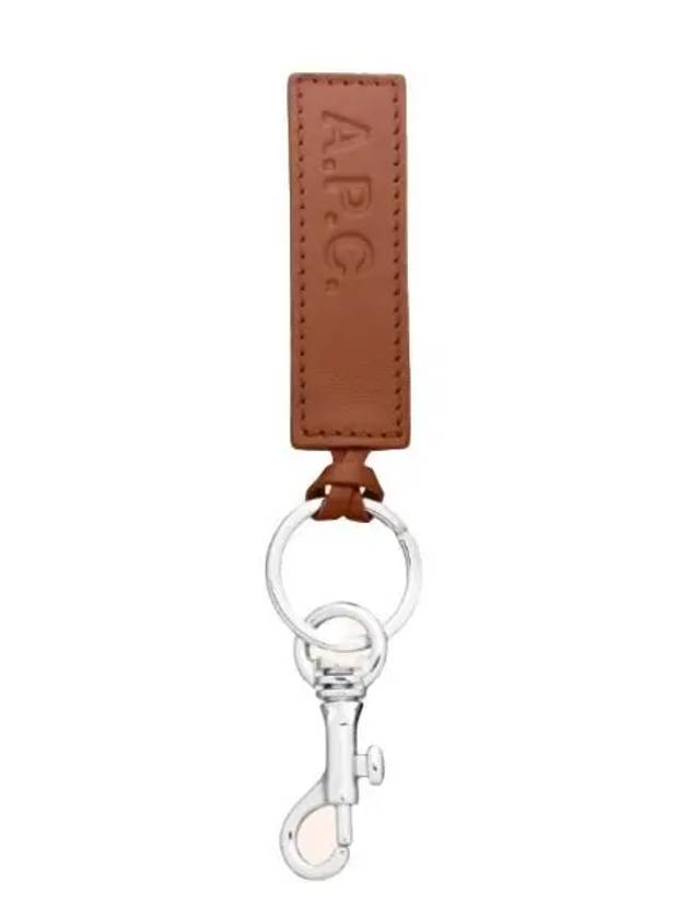 Logo Leather Key Holder Brown - A.P.C. - BALAAN 2