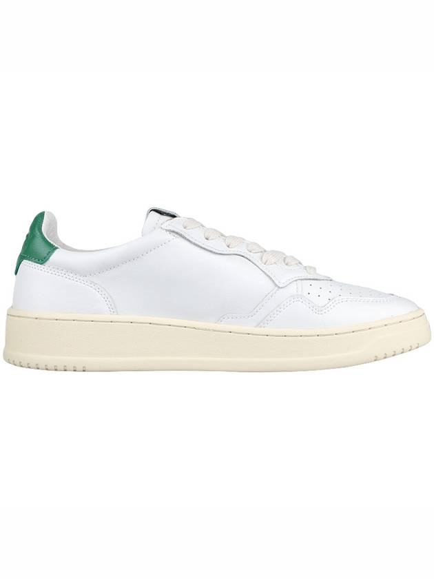 Medalist Green Tab Leather Low Top Sneakers White - AUTRY - BALAAN 5