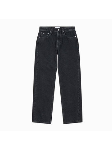 Jeans 90S Straight Fit Denim Jeans Black - CALVIN KLEIN - BALAAN 1