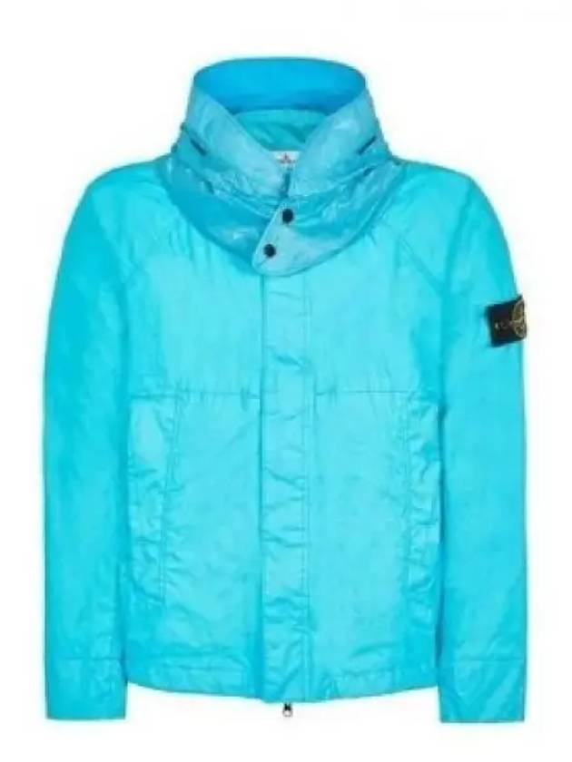 Membrana 3L TC Detachable Hooded Jacket Blue - STONE ISLAND - BALAAN 2