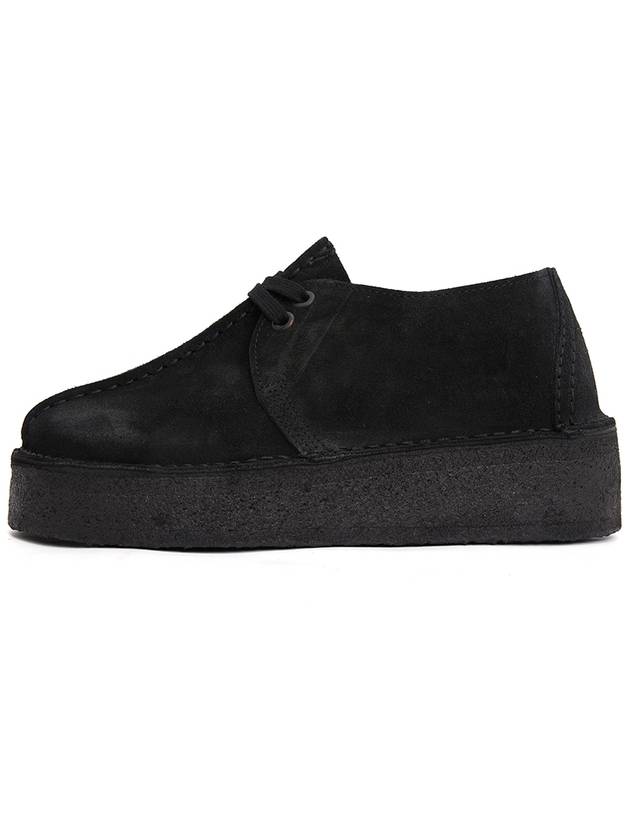 Trek Wedge Suede Loafers Black - CLARKS - BALAAN 5