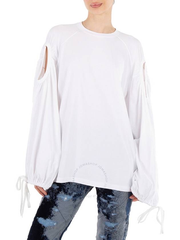 cut-out oversized long-sleeved T-shirt - BURBERRY - BALAAN 2