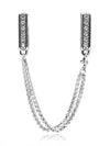 Reflection Sparkling Safety Chain Clip Charm Bracelet Silver - PANDORA - BALAAN 2