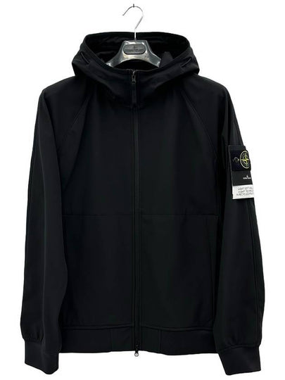 Soft Shell R Technology Nylon Hood Jacket Black - STONE ISLAND - BALAAN 2